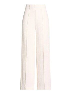 BRUNO MANETTI Womens White Size Italian 50 US 14 Pleated Trousers Pants NEW